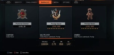 Black Ops 3 Legit Modded Godmode Account for PS4/5