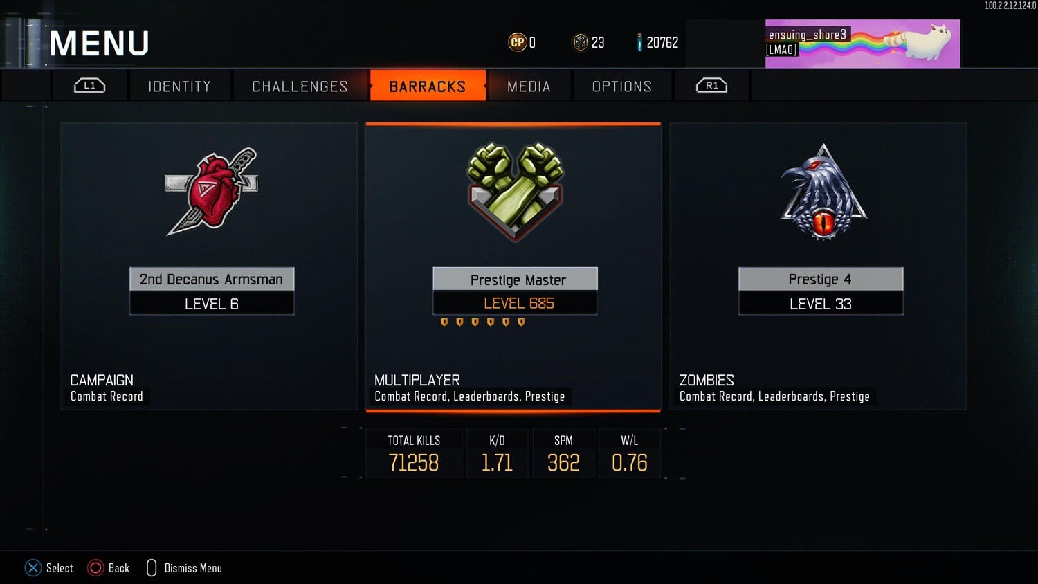Call Of Duty: Black Ops 3 Prestige Master Account PS4/5