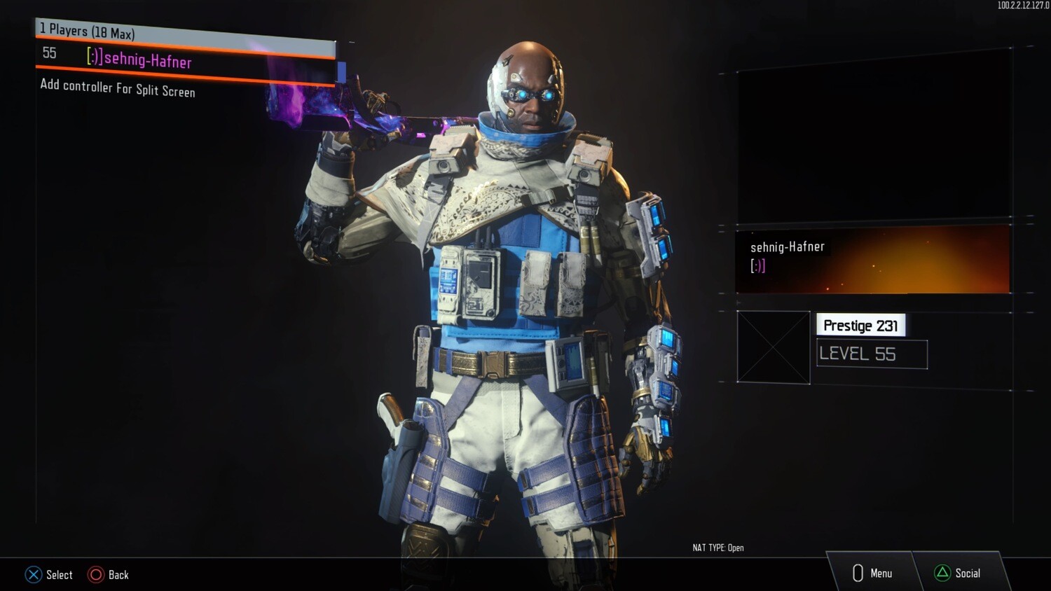 BO3 God Mode | Prestige 999 Modded Account 100 Drops + Coloured Name Pink Name (PS4/5)