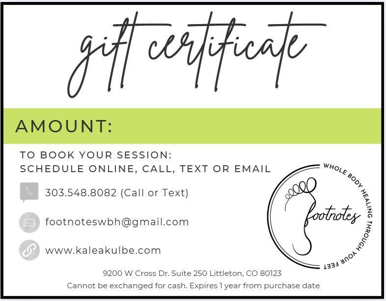 Foot Zone Gift card