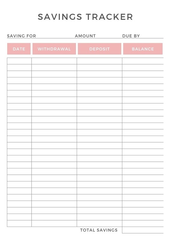 Savings Tracker