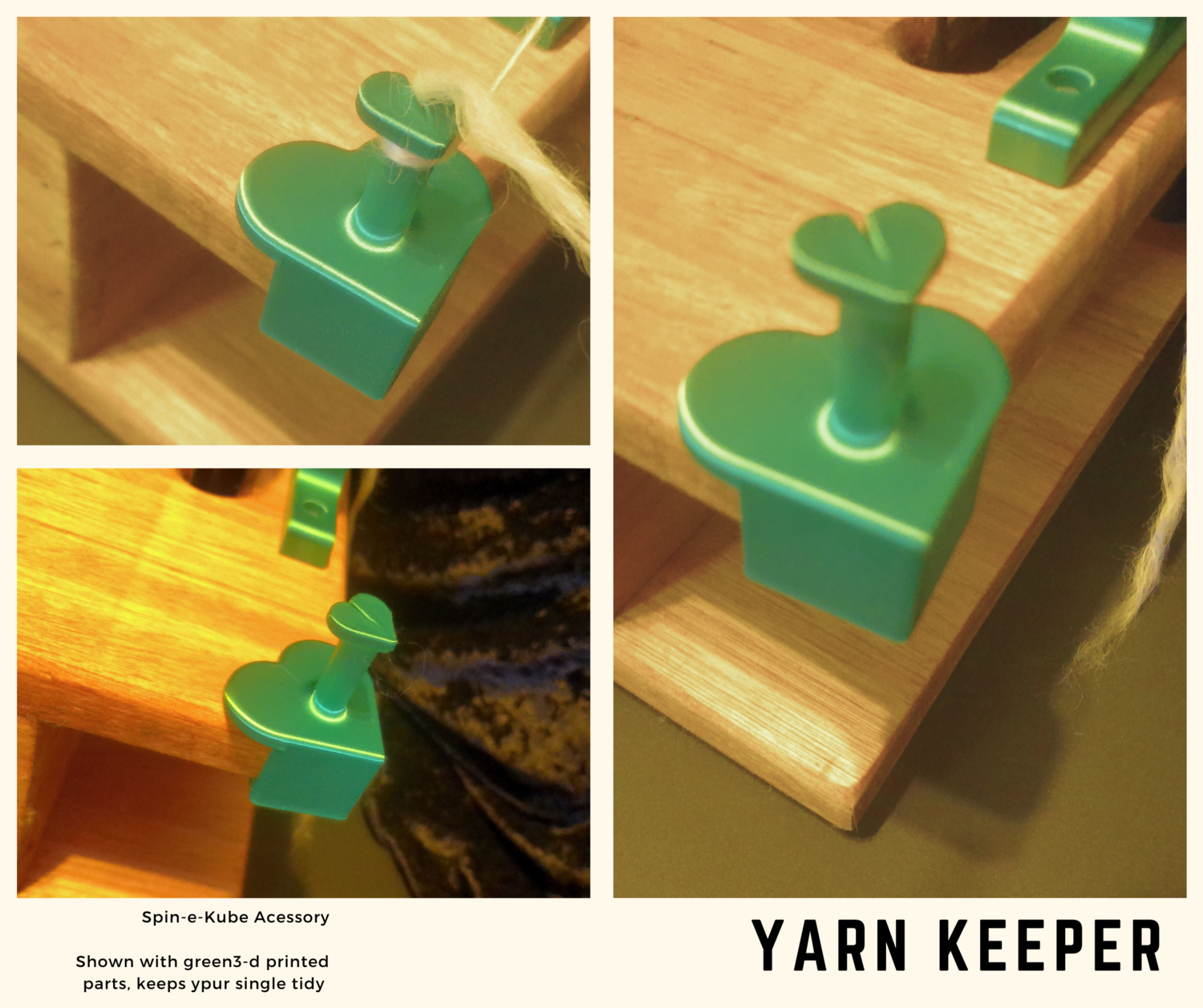 Spin-e-Kube Yarn Keeper