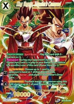 King Vegeta, Invasion&#39;s Command (SPR)