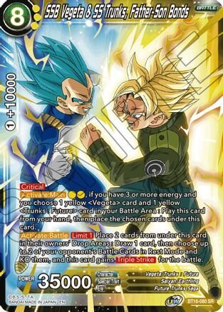 SSB Vegeta &amp; SS Trunks, Father-Son Bonds