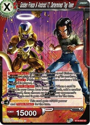 Golden Frieza &amp; Android 17, Determined Tag Team