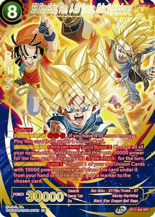 SS Son Goku, Pan, and SS Trunks, Galactic Explorers (SPR)