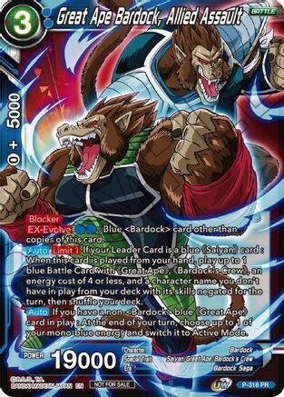 Great Ape Bardock, Allied Assault