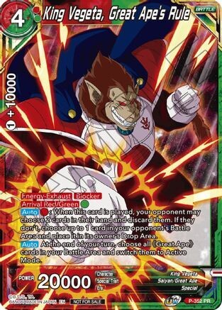King Vegeta, Great Ape&#39;s Rule
