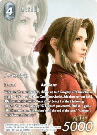 Aerith (Full art foil Gold reunion)