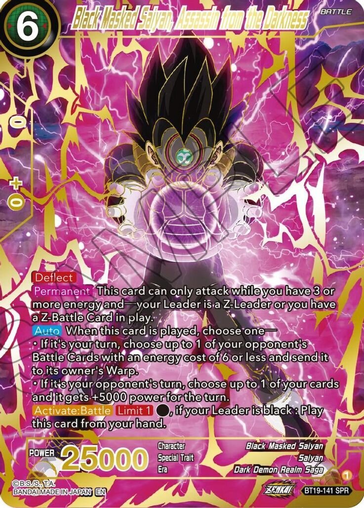 Black Masked Saiyan, Assassin from the Darkness (SPR)