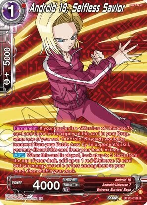 Android 18, Selfless Savior (Silver Foil)