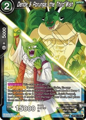 Dende &amp; Porunga, the Third Wish