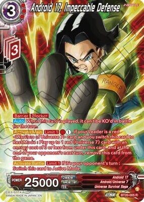 Android 17, Impeccable Defense (Silver Foil)