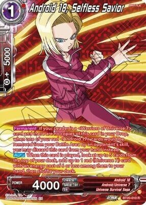Android 18, Selfless Savior (Silver Foil)