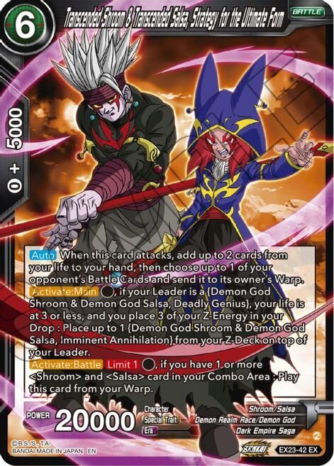 Transcended Shroom &amp; Transcended Salsa, Strategy for the Ultimate Form