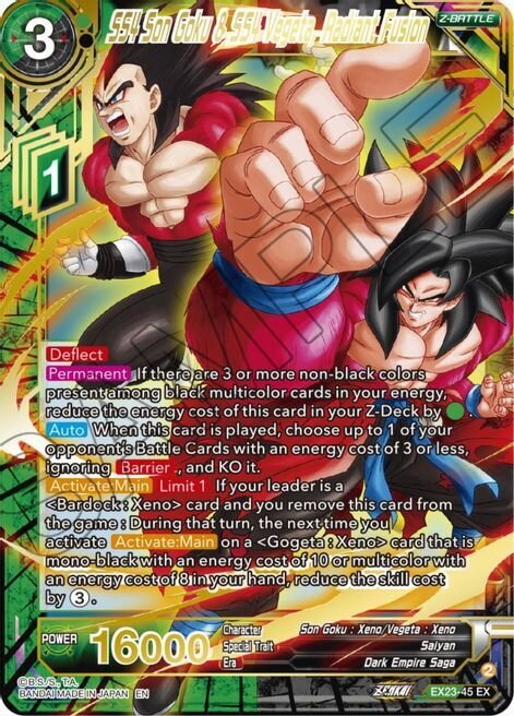 SS4 Son Goku &amp; SS4 Vegeta, Radiant Fusion