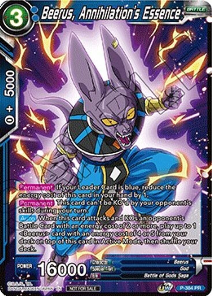 Beerus, Annihilation&#39;s Essence (Tournament Pack Vol. 8)