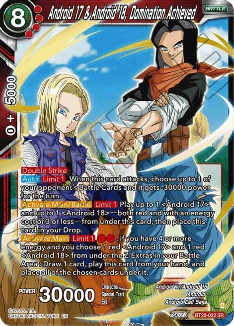 Android 17 &amp; Android 18, Domination Achieved