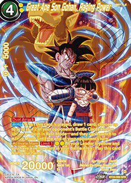 Great Ape Son Gohan, Raging Power