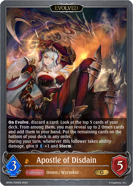 Apostle of Disdain (Evolved) – Foil