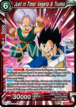 Just in Time! Vegeta &amp; Trunks