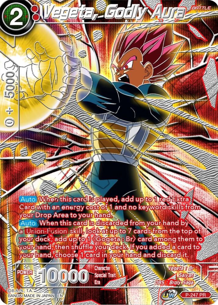 Vegeta, Godly Aura 