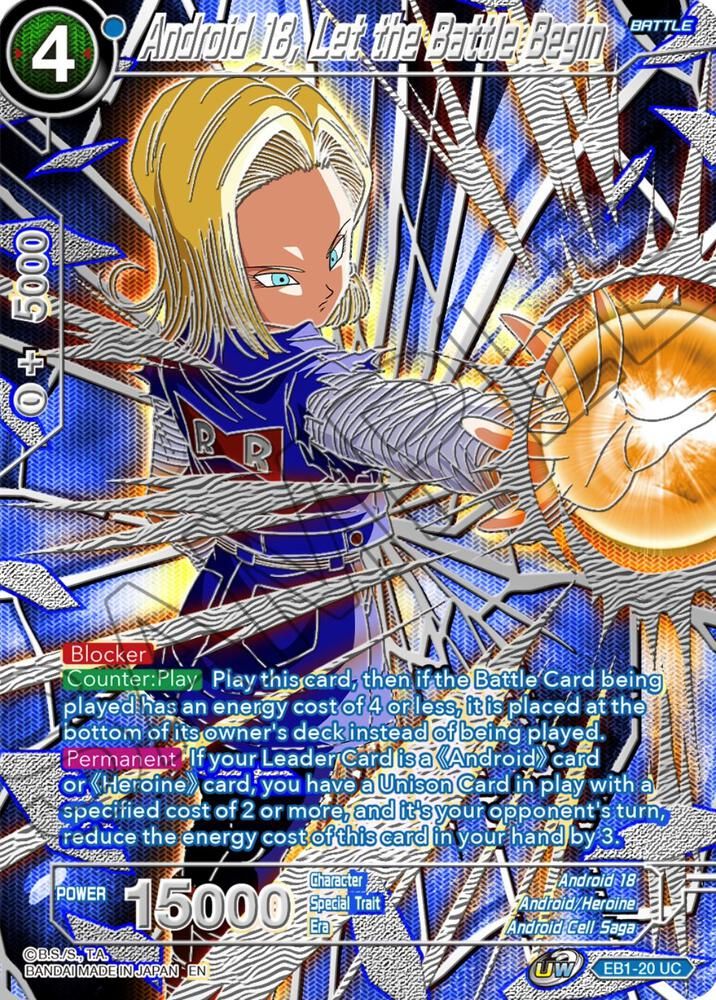 Android 18, Let the Battle Begin 
