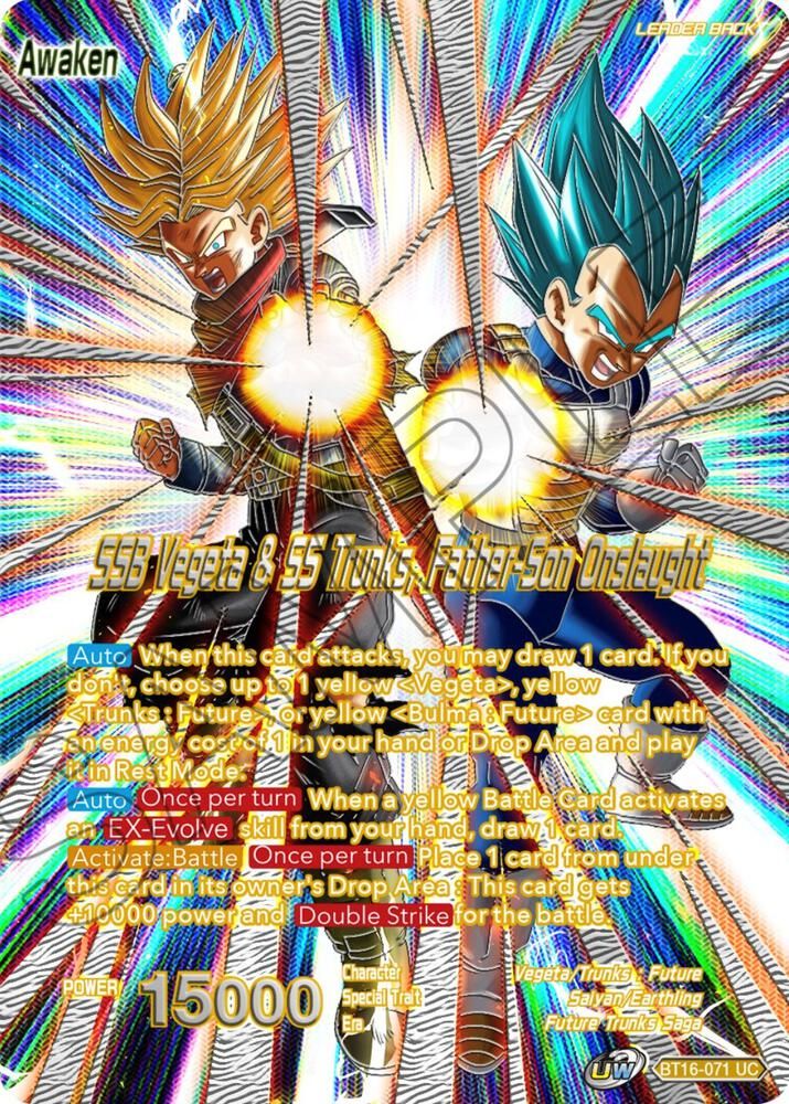 Trunks // SSB Vegeta &amp; SS Trunks, Father-Son Onslaught 