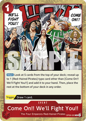 Come On!! We&#39;ll Fight You!!
