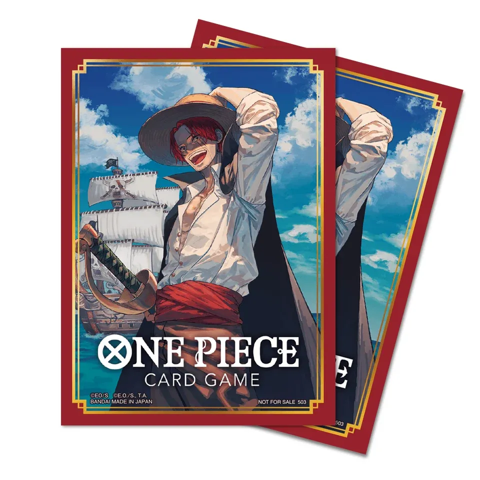 One Piece Card Game Official Sleeves - Shanks (10-Pack)