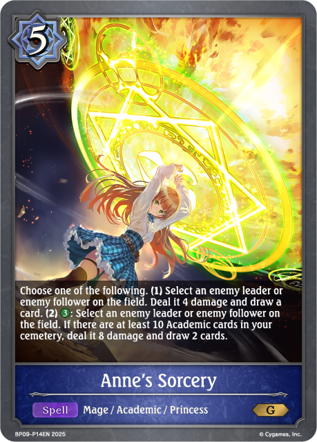 Anne&#39;s Sorcery