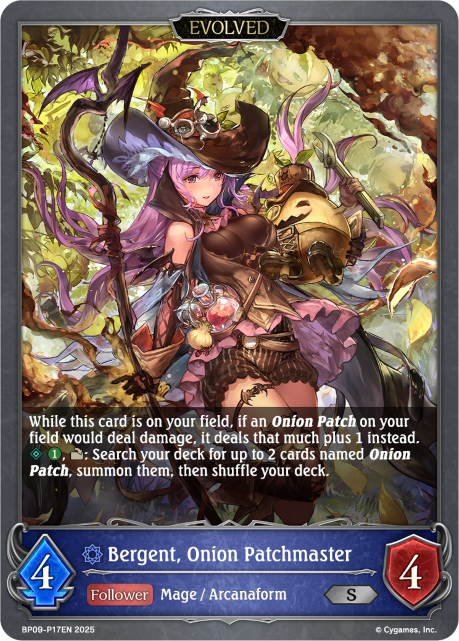 Bergent, Onion Patchmaster