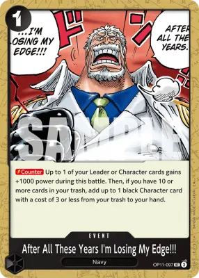 After All These Years I&#39;m Losing My Edge!!!