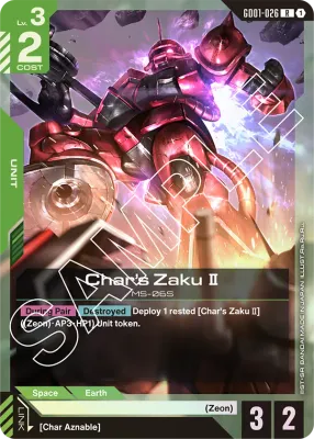 Char&#39;s Zaku Ⅱ