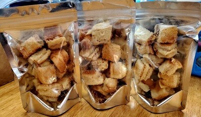 Freeze Dried Grilled Cheese Bites -White Bread