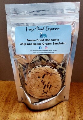 Freeze Dried Chocolate Chip Cookie Ice Cream Sandwich