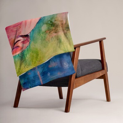 Two Flamingos Throw Blanket