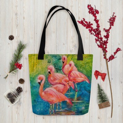 Flamingo Party Tote Bag