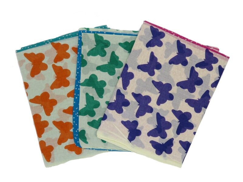Sjaal col vlinders | 3 kleuren