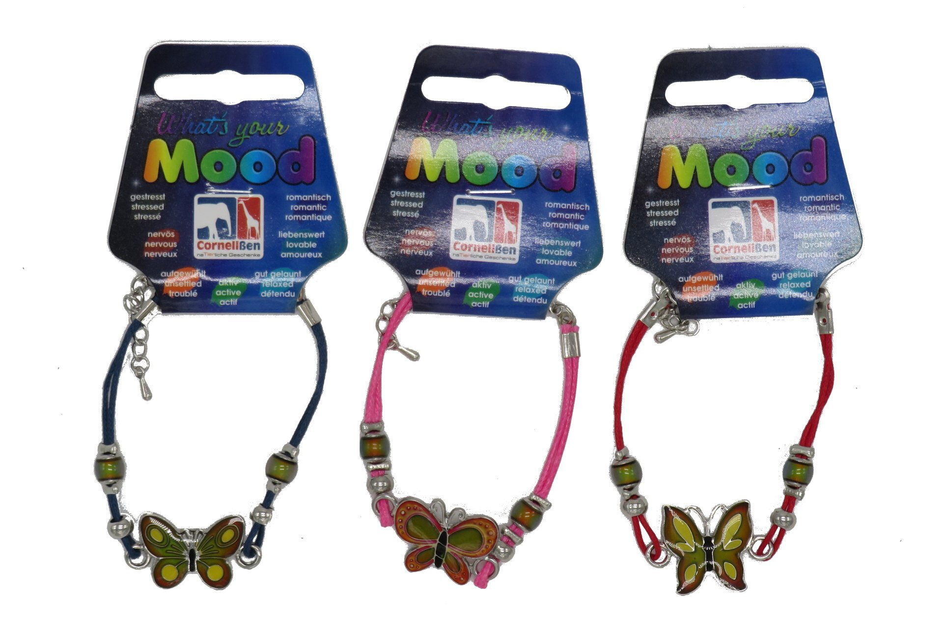 Moodarmband vlinder | 4 kleuren