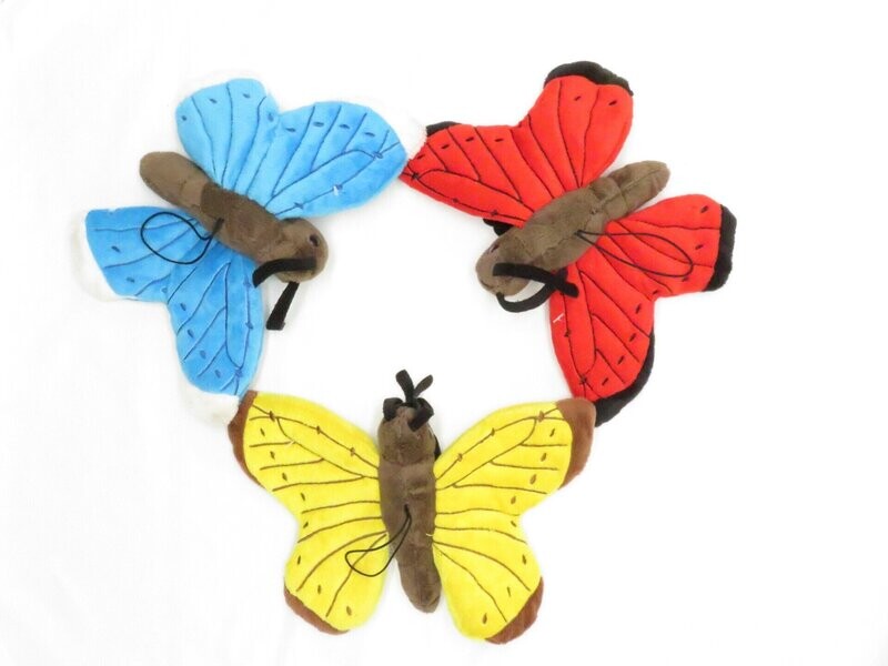 Pluche vlinder | 2 kleuren