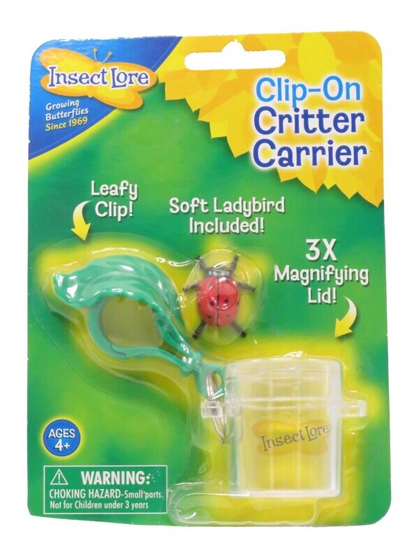 Insectenglas met klem - Clip on carrier