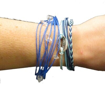 Armbanden blauw | 3 stuks