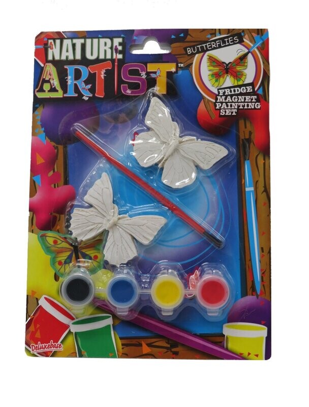 Schilderset vlinder magneet