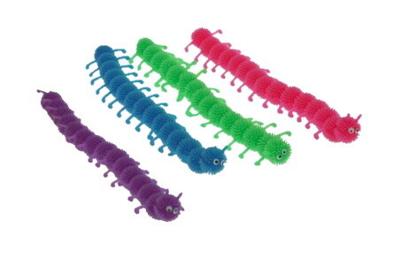 Rekbare rups | 4 kleuren