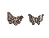 Oorknoppen vlinder sterling zilver klein