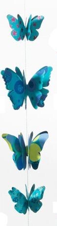 Papieren slinger vlinder | Blauw