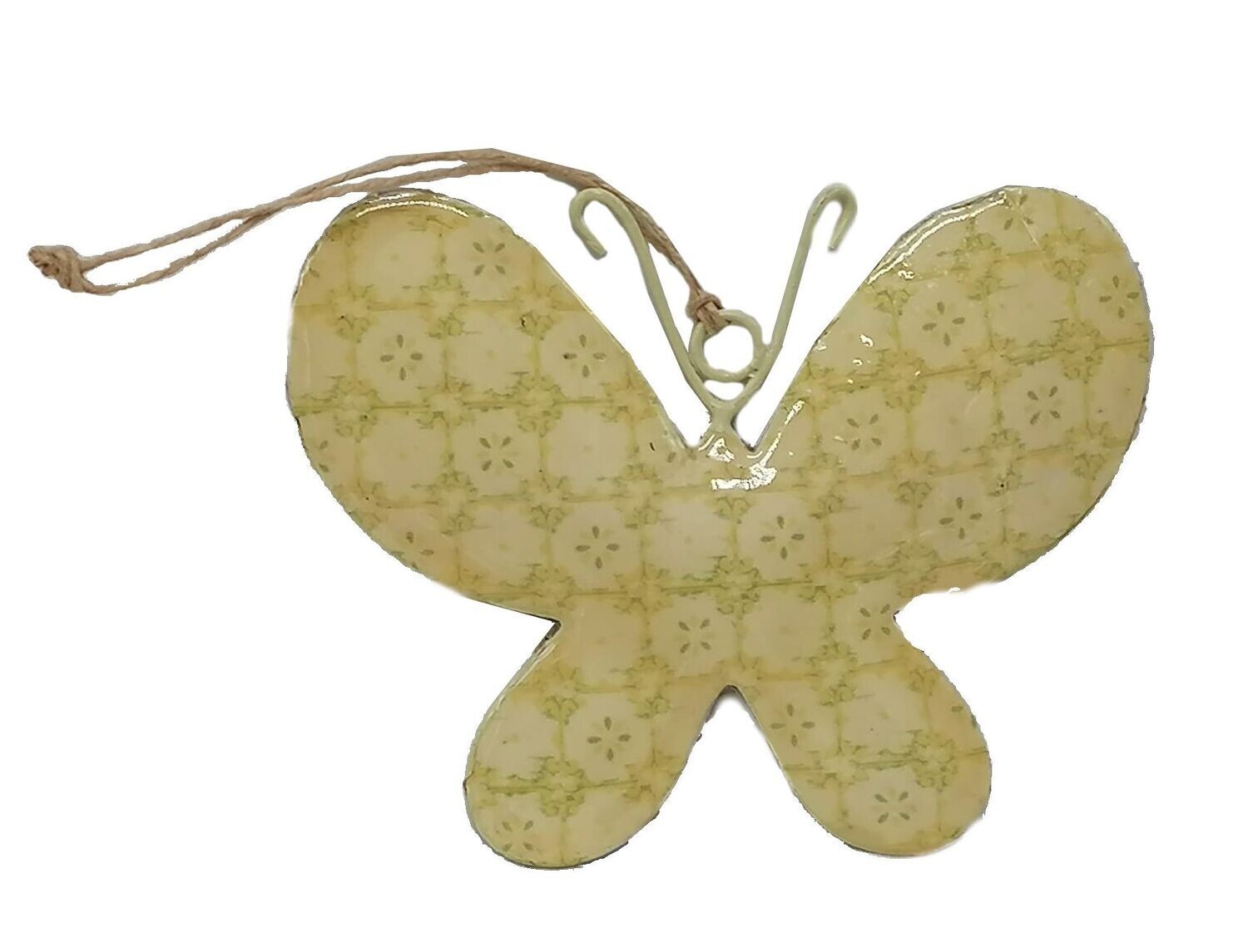 Hangdecoratie vlinder geel