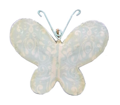 Hangdecoratie vlinder lichtblauw