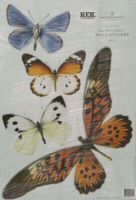 Muursticker vlinder set van 4 | 2 varianten